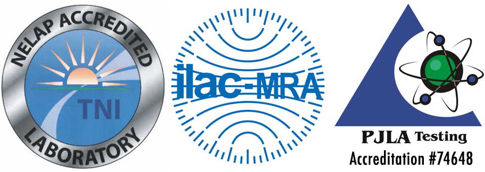 Accredited with NELAP & ISO/IEC 17025:2017